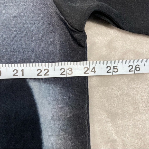 Vintage Dragonfly Scarface Tony Montana Button Up Shirt Gun Double Sided Sz L - Picture 7 of 9